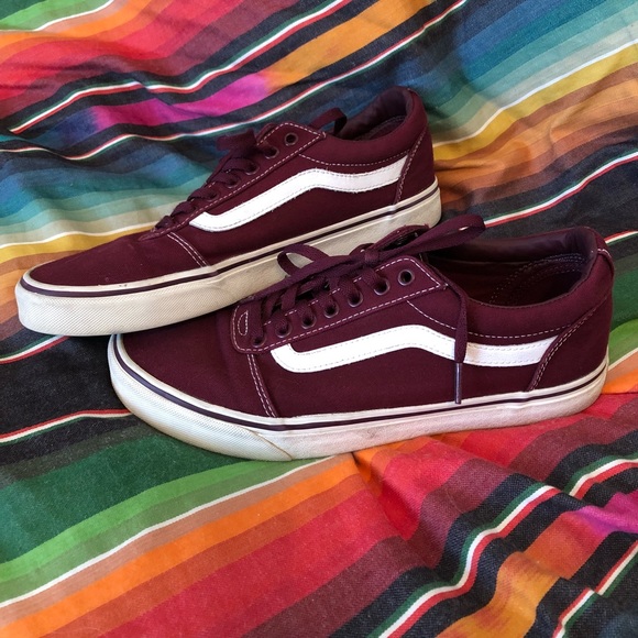 vans ward burgundy